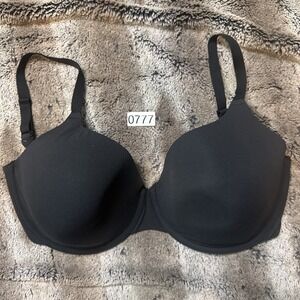 SKIMS Fits Everybody Unlined Demi Color Onyx Black, Size 32H